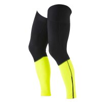 Dos Caballos leg warmers black neon yellow. Top performance